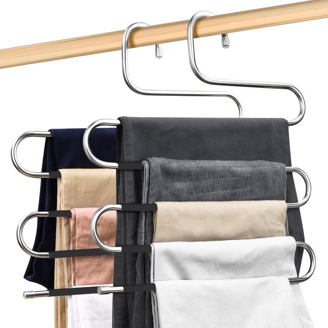 Hangerman Bottom Hanger Organizer Pants Hanger Storage Hanger Skirt Hanger 2 Piece Easy to Remove