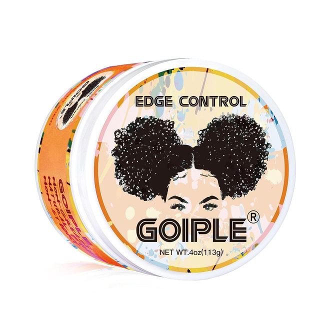 Edge Control Wax for Black Women Strong Hold Non-Greasy Edge Control Gel for Afro Hair No Flaking, No White Residue, Shine, Hair Gel for Women Edge Control Gel (Citrus Scent)