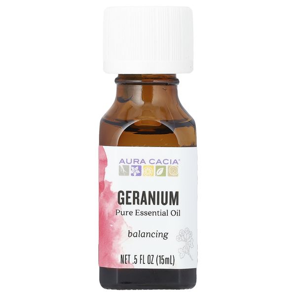 Pure Essential Oil, Geranium, 0.5 fl oz (15 ml)