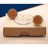Celtic Knot Designed Wooden Cufflinks