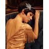 BABEYOND 1920s Headpiece Flapper Headpiece Vintage 1920s Headband Great Gatsby Accessories Women Roaring 20's Accessories with Gift Box (Silver)