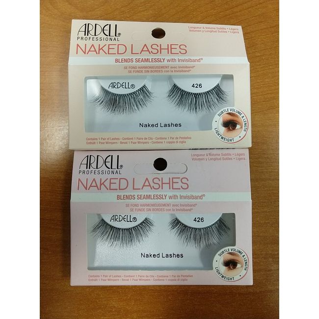 2 Packs Ardell Naked Lashes with Invisiband #426  - E14E