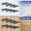 WORKPRO 2-Pack 2x6FT Garage Wall Shelving, 72” x 24” Heavy Duty Wall Mounted