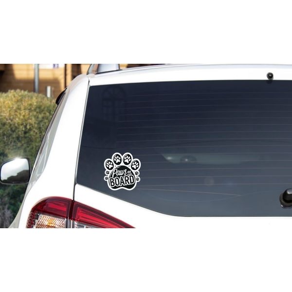 Paws On Board CAR VAN DECAL STICKER