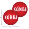 KONG Signature Balls 2-pk Sm, S, Red