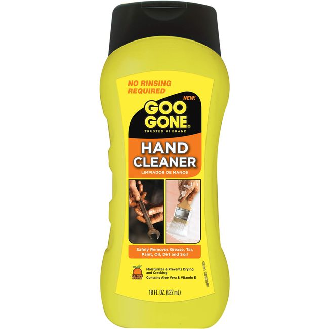  Goo Gone Hand Cleaner - 18 Ounce - Degreaser No Water Needed  Rinse, Perfect for Mechanics and Working in the Garage, Natural Pumice Plus  Aloe : Health & Household
