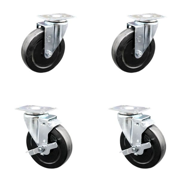 Service Caster Brand Replacement Set for WebstaurantStore Casters 901CASTERRR4