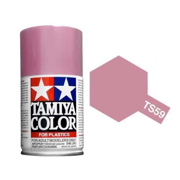 TAM85059  TS-59 Pearl Light Red Lacquer Spray Paint (100ml)  85059