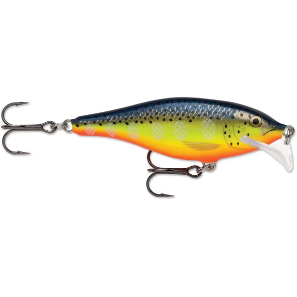 Rapala Scatter Rap Shad Lure, Hot Steel, 7cm