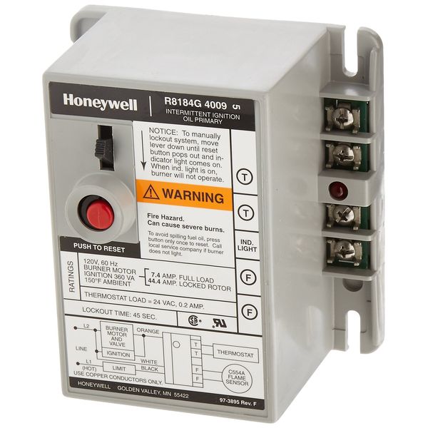 Honeywell R8184G4009 International Oil Burner Control