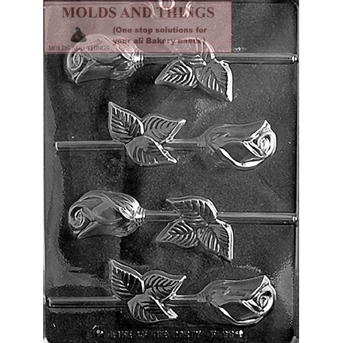 Rose bon bon Rose Chocolate Candy Mold With © Molding Instruction -set of 2