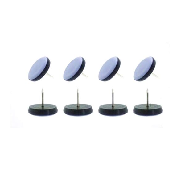 SCGEHA Furniture Slider with Nail Furniture Moving Pad Moving, Scratch-Resistant, Round, 0.7 inch (19 mm), 1.0 inch (25 mm), Set of 20 (19 mm)