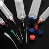 50 Pcs Syringe Tip Caps Luer Lock Cap for Different Specification Lab Syringes Tubes (Blue)