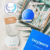 Cali White Teeth Whitening Strip Kit with LED Light + Batteries - Organic Peroxide Teeth Whitening Gel - Set of White Strips for Teeth Whitening - 2x5ml Syringes, Thermoform Whitening Trays & Case