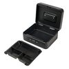 Silverline 732370 Petite Cash Box with 3-Digit Combination Lock, Black
