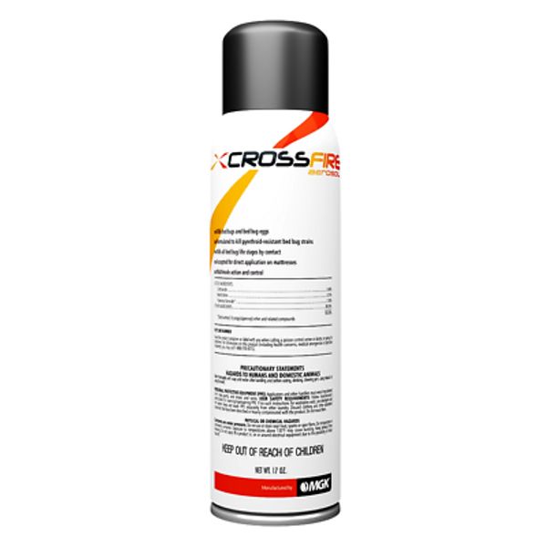 Crossfire Insecticide Aerosol, 17oz, ODORLESS BED BUG SPRAY, MGK