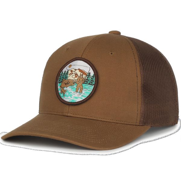 Outdoor Cap Standard BF Hooked Trucker Hat, Clay/Brown