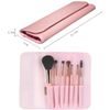 Makeup Brush, Cosmetic Brush, Cosmetic Brush, Includes Exclusive Cosmetic Pouch, Portable, Cute, Set of 10 (7 Pieces, Pink)