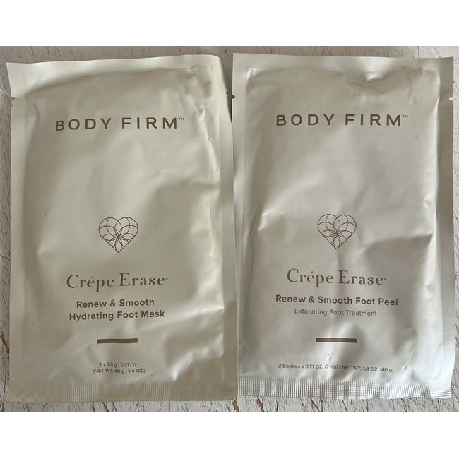 2X Crepe Erase Renew & Smooth Hydrating - Foot Peel & Foot Mask SEALED