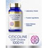 Carlyle Citicoline CDP Choline 1000mg | 60 Capsules | Extra Strength Formula | Non-GMO, Gluten Free Supplement
