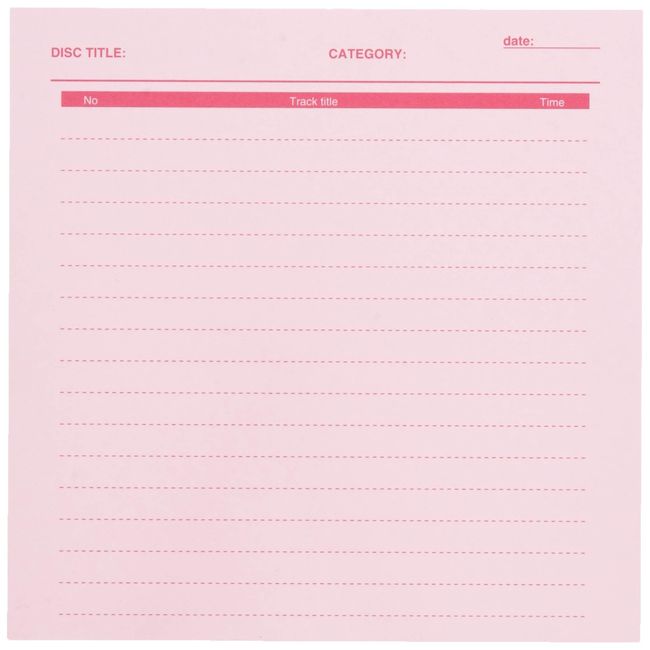 Sanwa Supply Handwriting Index Card (Pink) JP-IND6P