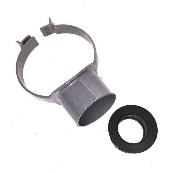 Floplast Soil Pipe Grey Strap Boss with 40mm Rubber Boss Adapter