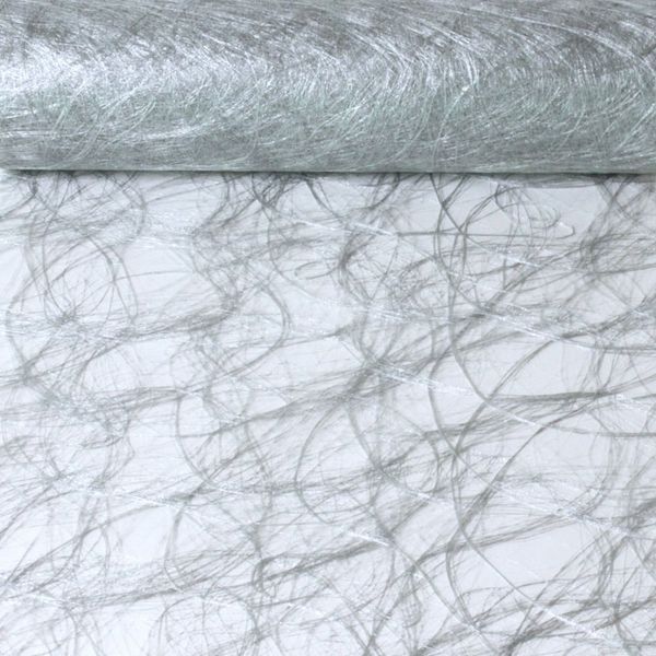 Sizoweb Tischband Silber 5 Meter lang 30cm breit
