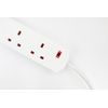 Daewoo Extension Lead, 4 Gang, 1 Metre, White