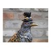 Resin Steampunk Crow Bird Ornament | Silver & Gold
