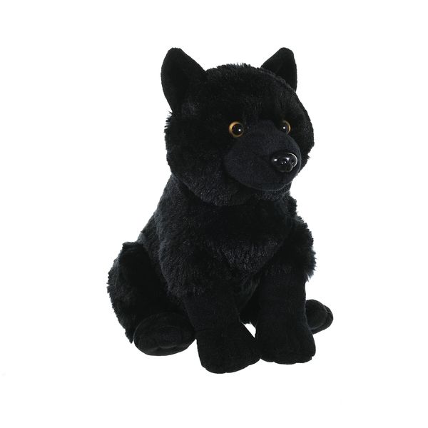 Wild Republic Wolf Plush, Stuffed Animal, Plush Toy, Kids Gifts, Black, 12"