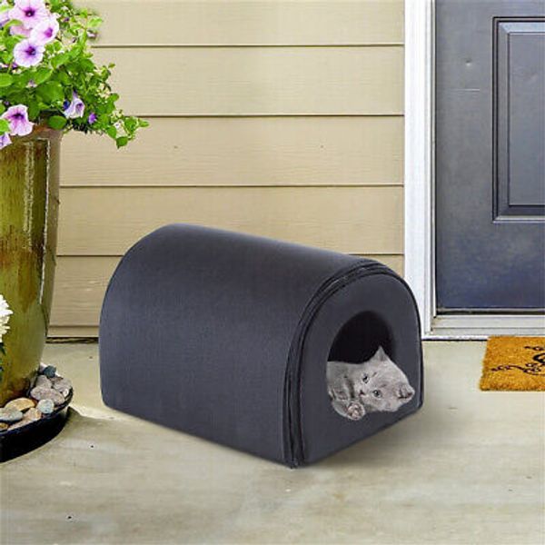 Cozy Indoor Cat House for Cats and Kittens Soft Plush Pet Bed Shelter