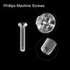 uxcell Machine Screws PC Flat Head Plastic Machine Bolts M2 x 12 mm Transparent 10pcs