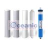 5 Replacement Reverse Osmosis Drinking Water Filters + 75 GPD Membrane
