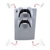 3D Cabin Bracket Compatible With PS5 And Compatible With Dual Sense Controller - Minimal Wall Mounting Kit Set Bracket Pack For Digital Console White Right