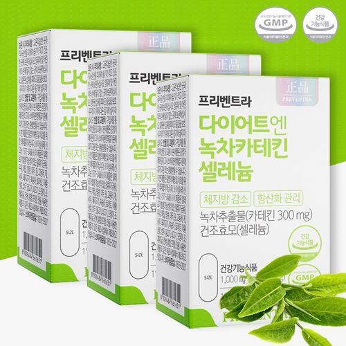 Preventra green tea catechin selenium diet 30 tablets green tea extract body fat reduction antioxidant