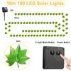 Joycome Solar Fairy Lights 12M 100 LED Fake Ivy Fairy Lights, 8 Modes Ivy Garland Artificial with Lights, IP65 Waterproof Vine String Lights for Balcony Garden Wall Aesthetic Bedroom Decoration