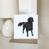 'Flat-coated Retriever' Blank Greeting Card (GC00035510)