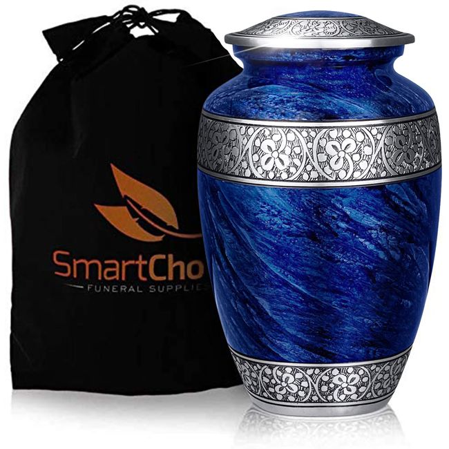 SmartChoice Urn for Human Ashes Adult Memorial Funeral Cremation Large Burial Urns (Adult Cremation Urn)