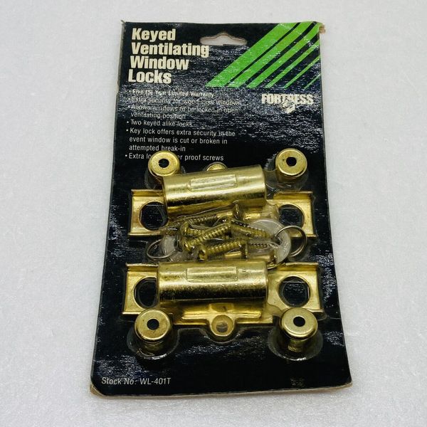 Fortress Keyed Ventilating Window Locks Wood Sash Windows WL-401T X