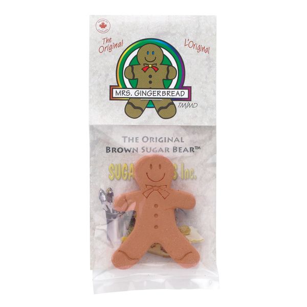 Brown Sugar Bear Original Sugar Saver and Softener, Terracotta, Gingerbread Girl, Single