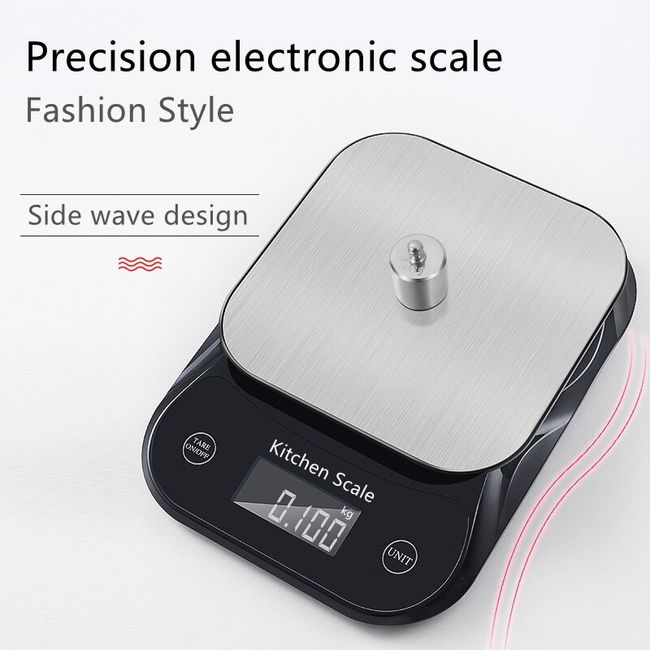 5kg/10kg Stainless Steel LCD Display Kitchen Scale Electronic Kitchen Scale  Digital Scale Food Diet Balance Scale Baking Cooking