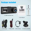 3 Lens Car DVR Dash Cam Video Recorder G-Sensor 1080P Front/Rear/Inside Camera