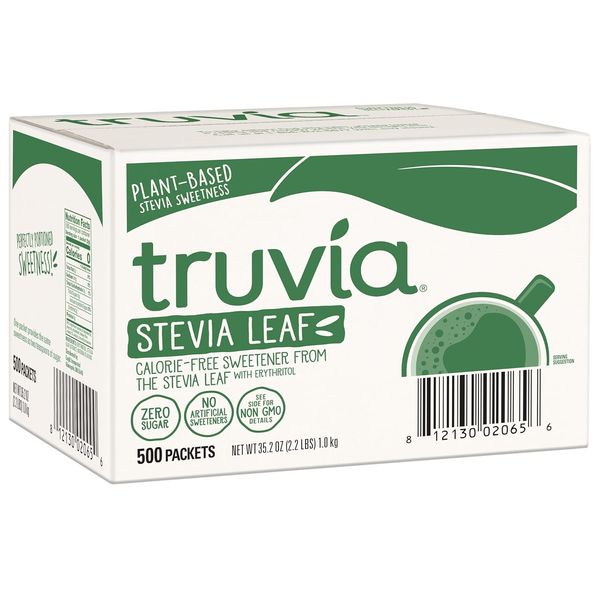 Truvia Original Stevia Sweetener 500 Packets Zero Calorie Sugar Substitute