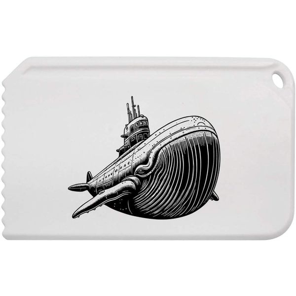 Azeeda 'Humpback Whale Submarine' Plastic Ice Scraper (IC00042955)