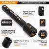DAKCOS 1/2" Extension Bar Set, 3 Piece Socket Extension Bar, Extensions Socket Tool, CR-V with Black Phosphating