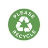 Please Recycle Labels 1000 each per roll size 1" Round Oval STICKERS