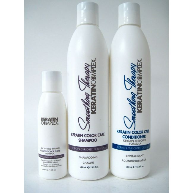 KERATIN COMPLEX Keratin Color Care Shampoo & Conditioner 13.5 oz each SET + FREE