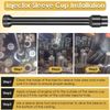 Injector Sleeve Cup Removal Install Tool Kit For Caterpillar Cat 3126B C7 C9