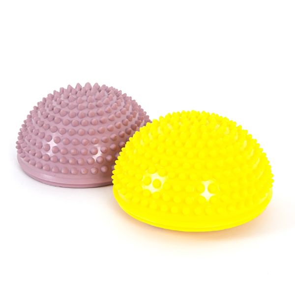 I Wanna Mini Balance Cushion 16cm Core Balance Acupressure Massage Stretching Gym Ball, Lemon Yellow