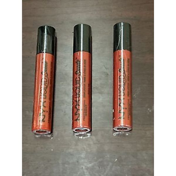 LOT OF 3-NYX PROFESSIONAL MAKEUP Liquid Suede Cream Lipstick LSCL11-KITTEN HEELS